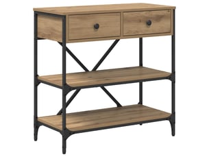 Console 0 tiroir(s)  coloris marron <strong></strong> <strong></strong>