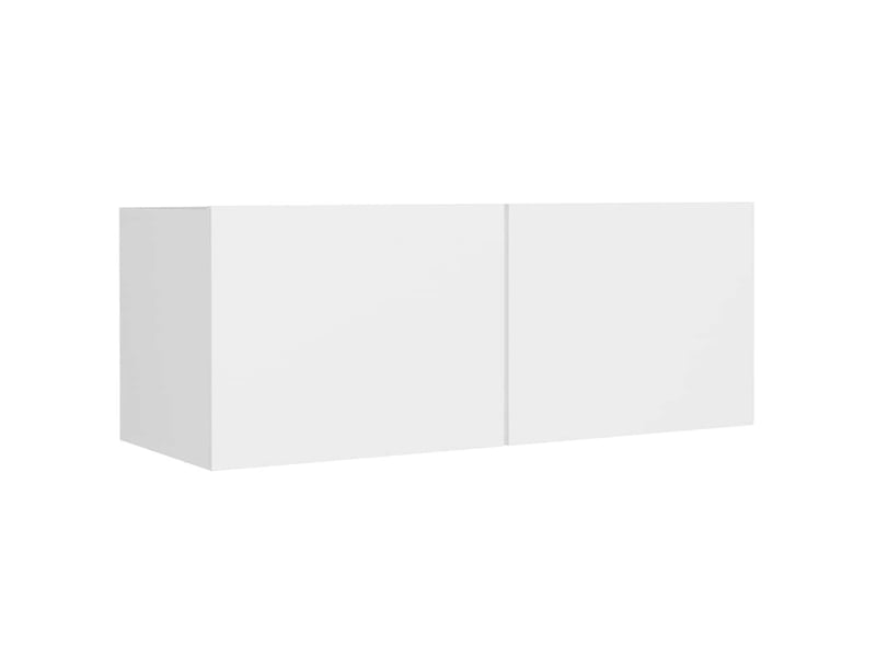  Ensemble de meubles tv 4 pcs blanc bois d'ingénierie shl23497  - Conforama E