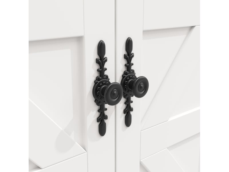  Îlot de cuisine 140x73x93,5 cm mobile mdf blanc  - Conforama D