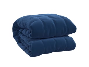 Couverture lestée adulte bleu 140x200 cm 6 kg tissu shl84082