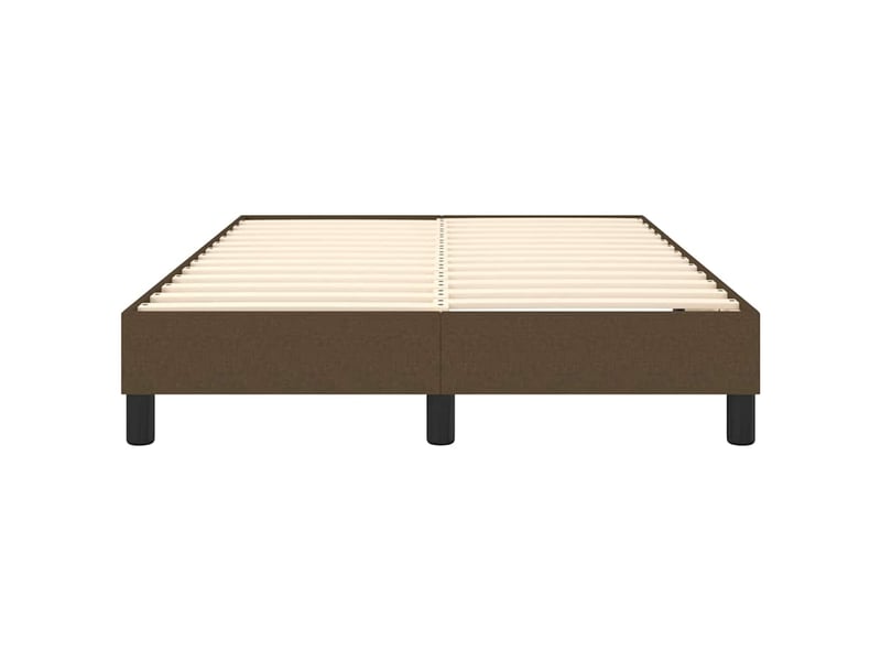  Lit double- lit adulte -  cadre de lit à lattes marron foncé 120x200 cm tissu  - Conforama D