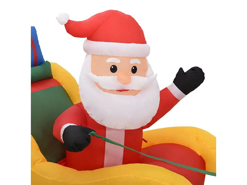 Décoration gonflable de père noël et de rennes led 490 cm  - Conforama E