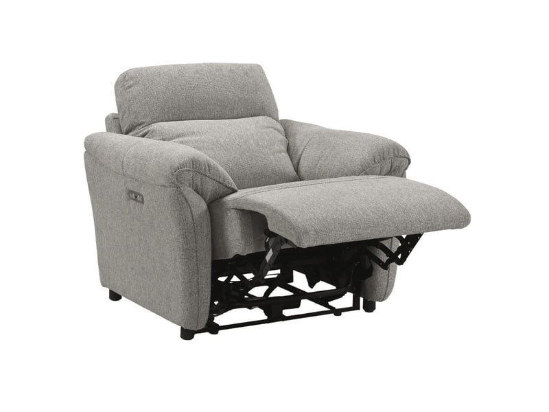  Fauteuil électrique relax zéro gravity tissu gris chiné - balco BALCO - Conforama C