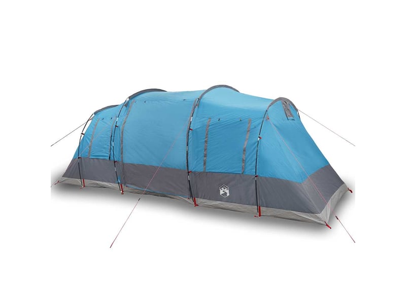  Tente de camping, tente familiale tunnel 6 personnes bleu imperméable shl92219  - Conforama A