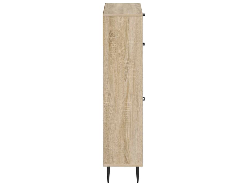  Meuble à chaussures, armoire à chaussures haarlem 78x24x103 cm bois d'ingénierie shl7192  - Conforama E