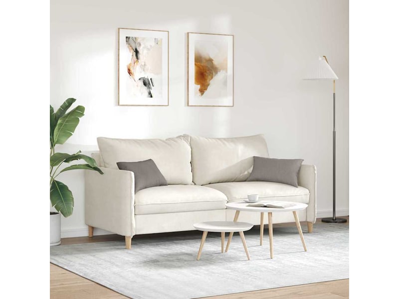  Lot de 2 coussins de canapé, coussins décoratifs tissu taupe 50 x 30 cm cf58958  - Conforama D