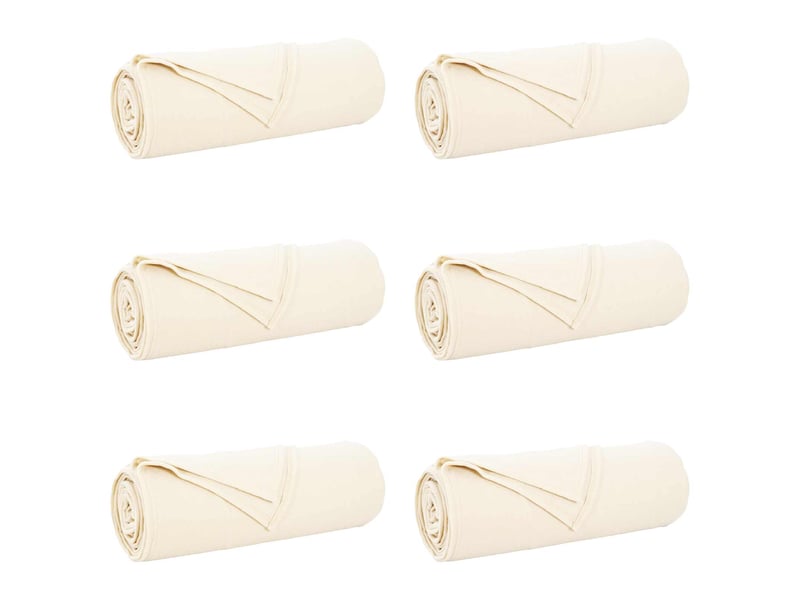  Couverture jetée de canapé 6 pcs crème 210x140 cm 2.48 kg polaire  - Conforama A