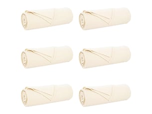 Couverture jetée de canapé 6 pcs crème 210x140 cm 2.48 kg polaire