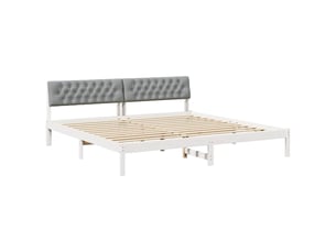 Lit 2 places 200x200 cm coloris blanc