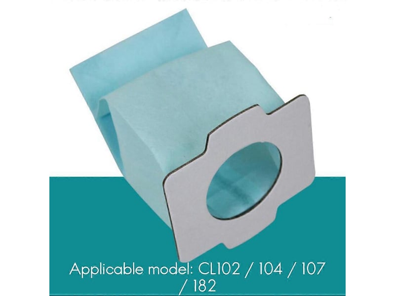  5 pack replacement vacuum dust bag compatible for cl102 cl104 cl107 cl182 vacuum garbage collection bag  - Conforama B