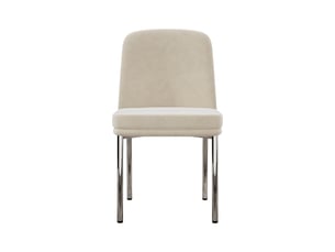Lot de 4 chaises de salle à manger,42,5x53x82 cm,velours,beige