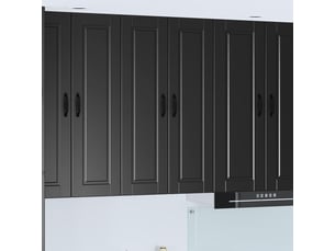 Meuble mural de cuisine, armoire de cuisine noir 60x31x100cm bois d'ingénierie shl3576