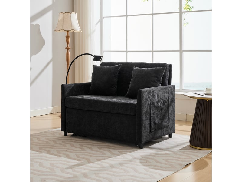  Canapé convertible, canapé-lit, en tissu, pliable, design moderne, pour salon, bureau, pour intérieur, 1 place  - Conforama C
