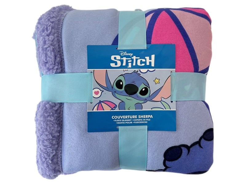  Plaid sherpa violet stitch holidays 100 x 150 cm 672HOM101 - Conforama A