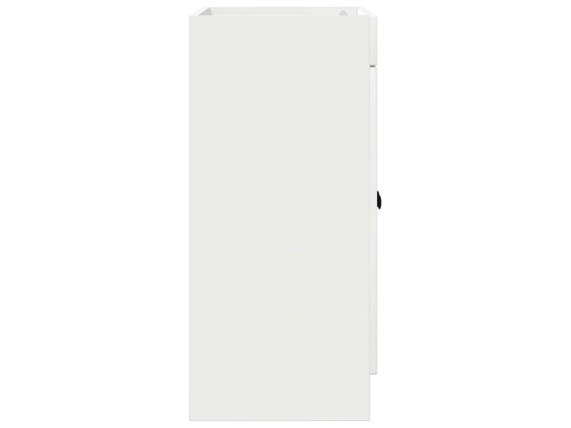 Armoire sous évier de salle de bain, meuble de rangement blanc brillant shl5263  - Conforama E