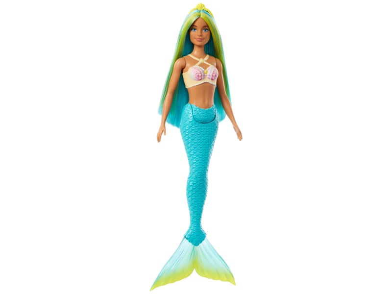  Barbie a touch of magic  poupée sirene bleue HRR03 - Conforama B
