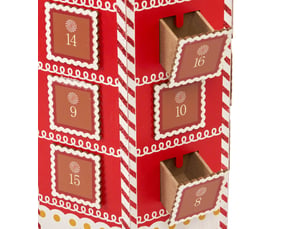 Calendrier de l'avent tour épices h. 40 cm