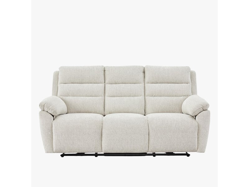  Canapé 3 places relax électrique en tissu beige  - Conforama A