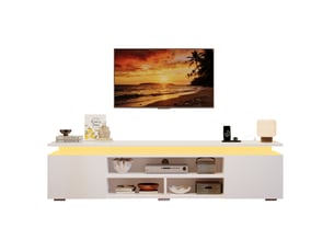 Meuble tv coloris blanc 180 cm DESVIAE  