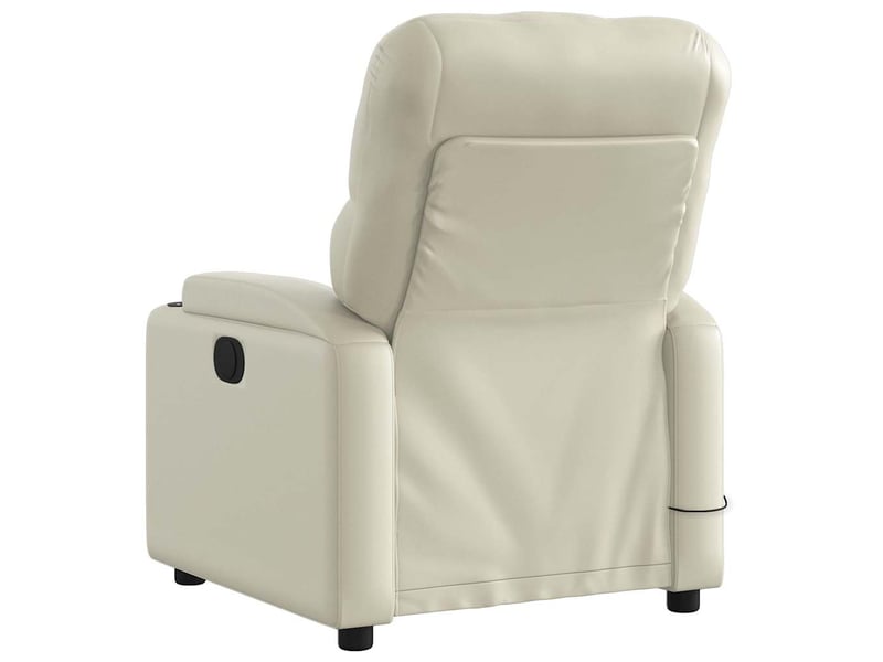  Fauteuil de massage inclinable électrique crème similicuir shl1976  - Conforama E
