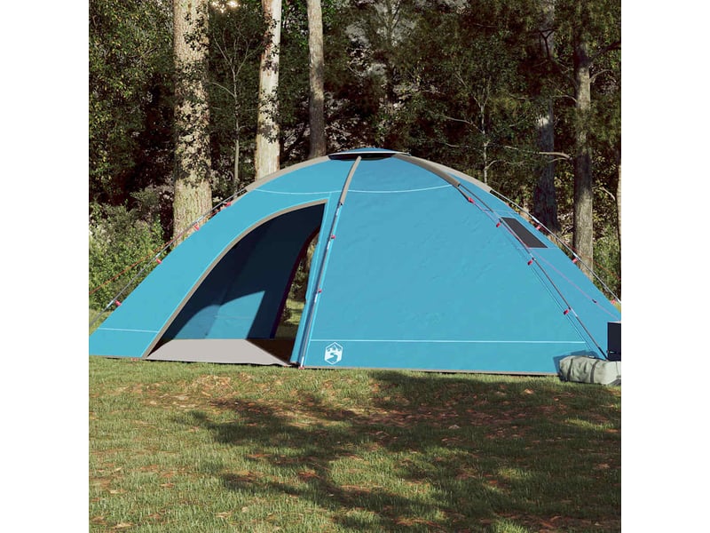  Tente de camping 8 personnes bleu imperméable  - Conforama B