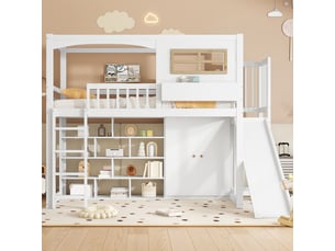 Lit mezzanine 90x200 cm <strong>SWEIKO</strong> <strong>N622V223456W</strong> coloris bicolore
