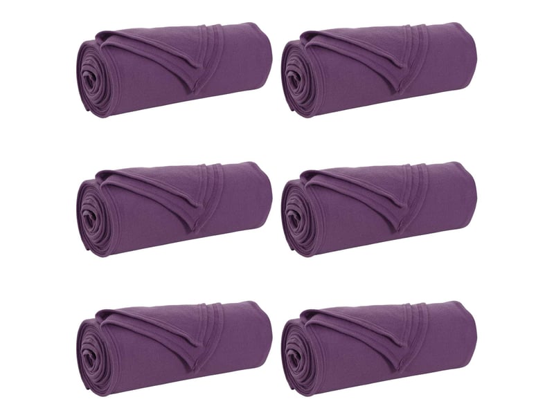  Couverture jetée de canapé 6 pcs pourpre 270x240 cm 5.44 kg polaire  - Conforama A