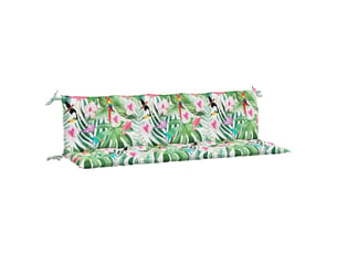 Lot de 2 coussins de banc de jardin, coussins d'assise multicolore tissu oxford cf58676