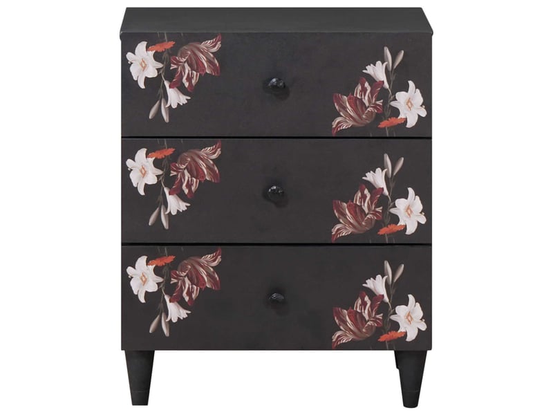 Table de chevet - cabinet de chevet - table de nuit avec tiroir multicolore 50 x 33 x 60 cm - Conforama B