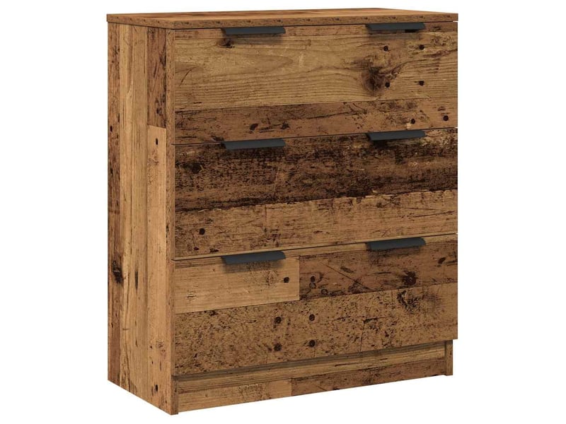  Buffets 3 pcs - bahut - meuble de rangement vieux bois 60x30x70 cm bois d'ingénierie  - Conforama E