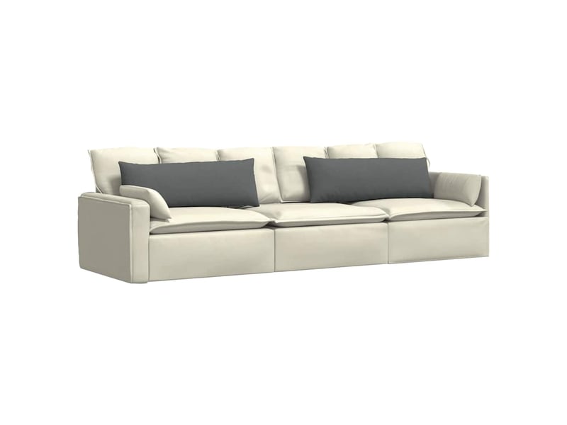  Lot de 2 coussins de canapé, coussins décoratifs tissu gris foncé 120 x 40 cm cf58853  - Conforama C