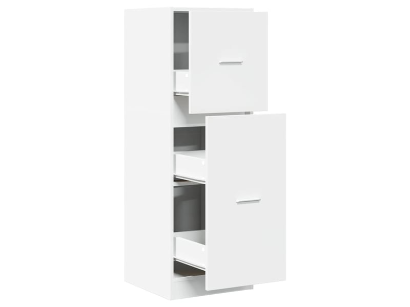  Meuble de rangement, armoire d'apothicaire blanc 40x41x118 cm bois d'ingénierie  - Conforama A