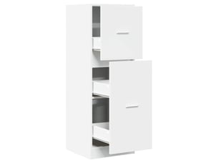 Meuble de rangement, armoire d'apothicaire blanc 40x41x118 cm bois d'ingénierie