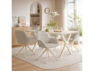 Ensemble table rectangulaire  4 chaise(s)  <strong>GOEURVANT</strong> <strong></strong> 