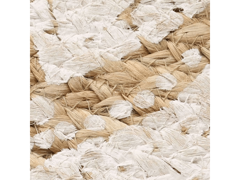  Tapis jute tressé imprimé 90 cm rond - comfortxl 245339 - Conforama D