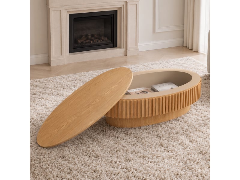  Lit superposé en bois blanc et naturel 90x200 et 140x200 cm pour chambre d’enfant, avec escalier de rangement, échelle, 3 coffres de lit  - Conforama E