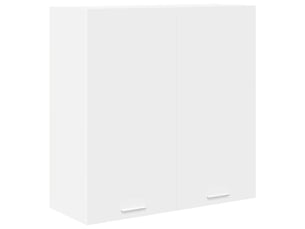 Meuble de rangement cuisine, armoire suspendue blanc 80x31x80cm bois d'ingénierie shl1250