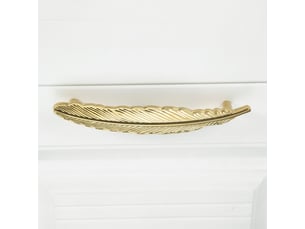 Poignée en bronze en forme de libellule, poignée amovible en cuivre pur doré pour portes de cuisine
