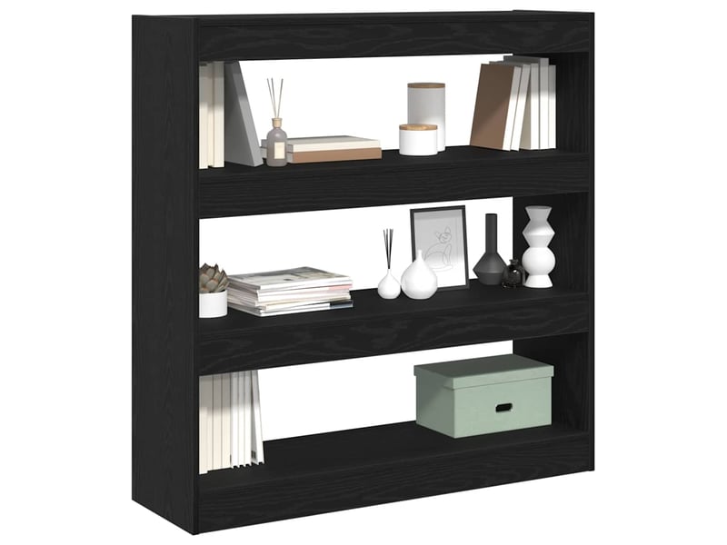 Bibliothèque 3 niveaux, armoire à livres 100 x 30 x 103 cm bois d'ingénierie  - Conforama C