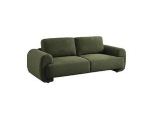 Canapé droit fixe <strong></strong> <strong></strong> 3 places Tissu vert