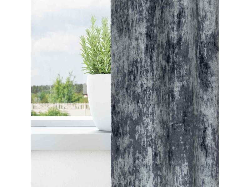 Lot de 2 rideaux en velours, rideaux de fenêtre gris argenté 175 x 140 cm velours cf44216 - Conforama A