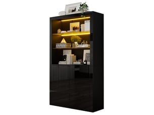 Vitrine coloris noir <strong>VIVRYN</strong> <strong></strong> - x170 cm