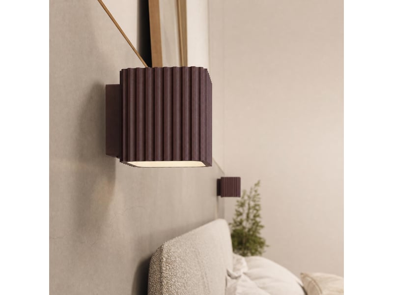  Plafonnier riff 1 brun gu10 aluminium moderne 10x10x10cm SL.3078 - Conforama D