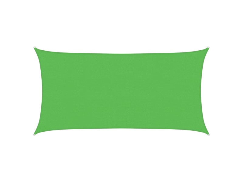  Voile d'ombrage - voile d'ombre - voile parasol 160 gm² rectangulaire vert clair 2,5x5 m pehd  - Conforama A