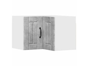 Meuble mural de cuisine, armoire d'angle cuisine lucca gris béton 57x57x40cm