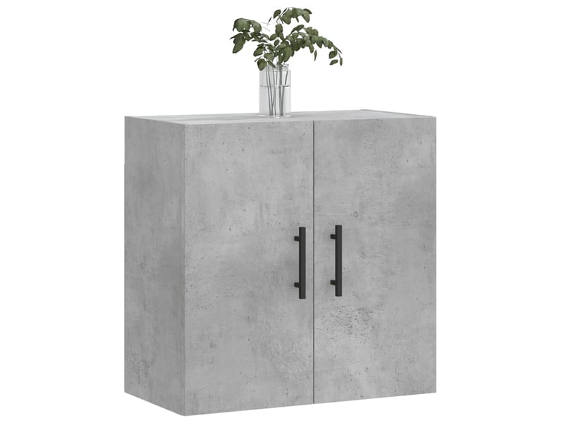  Armoire murale salon, meuble de rangement gris béton 60x31x60 cm bois d'ingénierie shl6479  - Conforama C