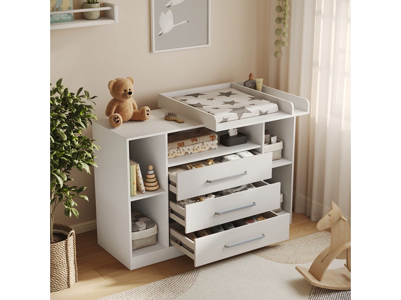 Vicco commode à langer, blanc, 138.3x93cm  - Conforama E