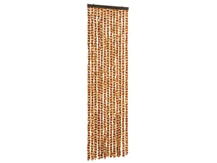 Rideau anti-mouches, moustiquaire ocre et blanc 56x200 cm chenille cf43577
