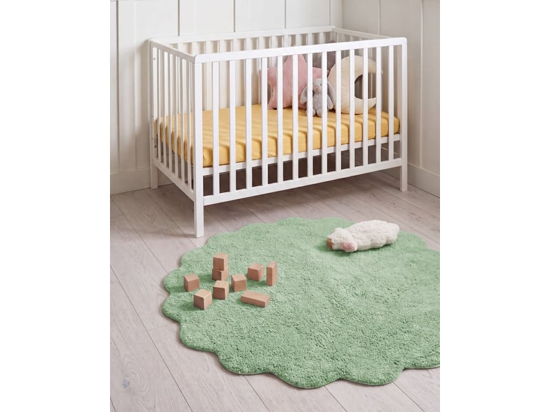  Tapis enfant anegundi  vert ø 120 cm coton avec coussin  - Conforama B