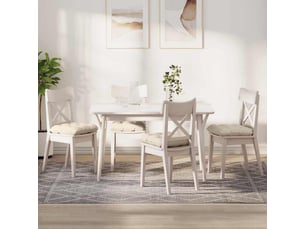 Lot de 4 coussins de siège, coussins décoratifs tissu en velours côtelé crème 45 x 45 cm cf59983